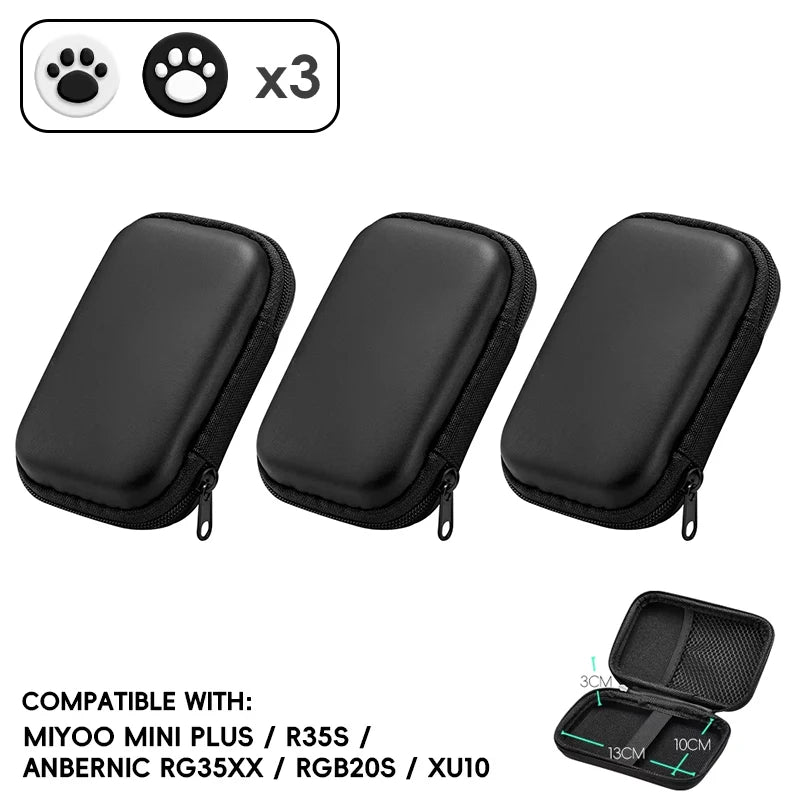 Data Frog Protable Bag for RG35XX Plus Case for ANBERNIC RG35XX FUND Cover Case for R36S R35S Accessories for Miyoo mini Plus