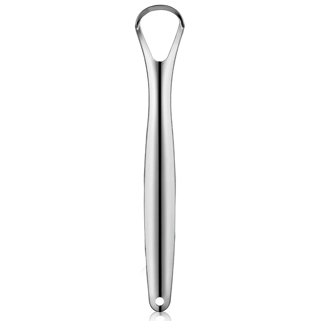 Stainless Steel Tongue Scrapers Tongues Cleaner for Adults Kids Portable Tongue Coating Remove Brush Personal Oral Hygiene Care